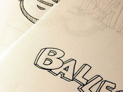 Baller letters design illustration lettering letters type