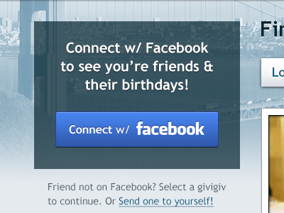Connect Widget background button connect facebook transparent widget