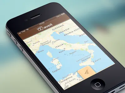 Waveit app iphone mockup social social network ui waveit