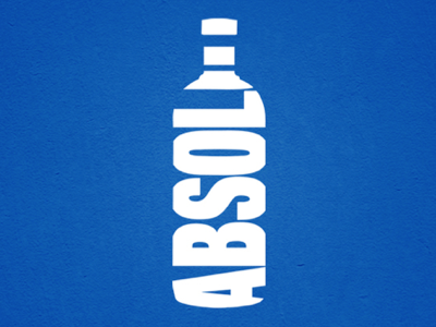 Absolut typo type art typography