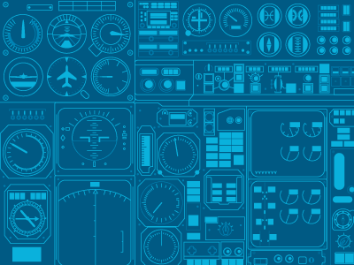 Cockpit airplane cockpit illustration