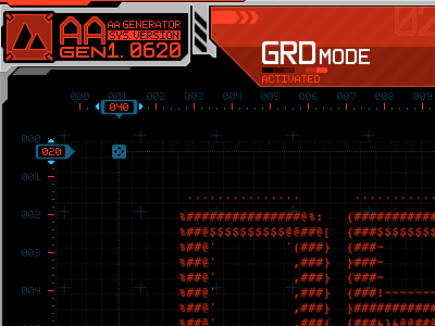 AA Generator #1 interface