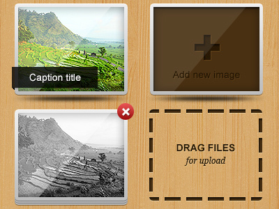 Img gallery elements caption gallery image slide ui wood wooden