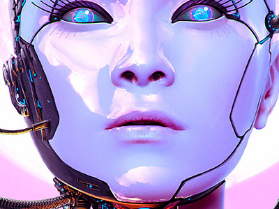 Cyborg Workshop Advanced Photoshop Magazine android cg creation creative direction cyborg digital digital art editorial magazine painting photoshop plastic skin publishing robot science fiction tutorial