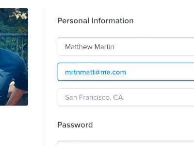 Settings field form input password settings