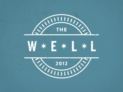 The Well Logo branding chicago circle identity logo stars well