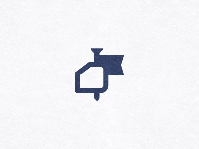 Stake + Flag icon logo mark