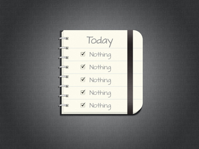 today nothing design type typography