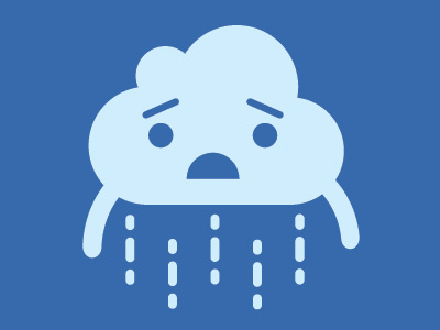 Sad Rain Cloud cloud rain vector