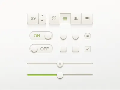 UI Kit kit ui ui switch on off button