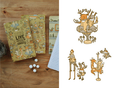 Compendium Write Now Journal compendium inc design illustration nicole larue sustainability