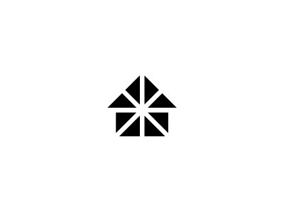 Clean house brand branding icon identity logo