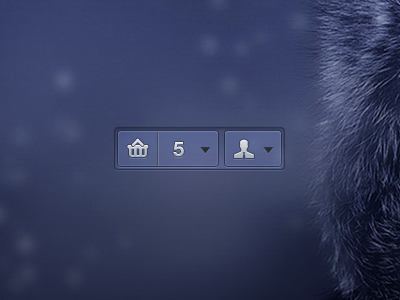 Transparent UI basket dashboard dropdown e commerce number option purple ui ui element user