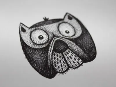 Owl Dog Sketch
