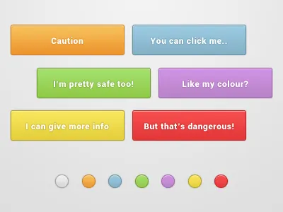 Colorful Buttons blue button buttons color colour gray green orange purple radio red select yellow