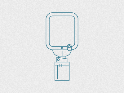 Portrait View hand icon illustration screen