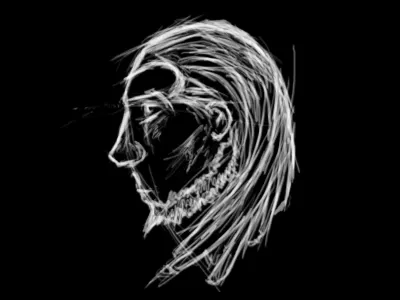 Self portrait Quick sketch black learning quick quick sketch self portrait sketch white lines