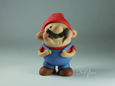 7 Dwarfs Project - Mario clay mario modeling natsy nintendo sculpture