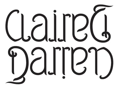 Claire&Darren Ambigram ambigram hand drawn lettering typography