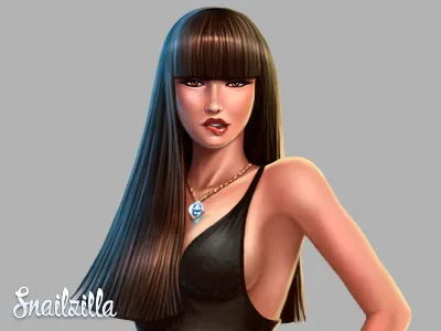 Girl art character game