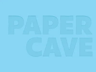 Paper Cave branding identity logo