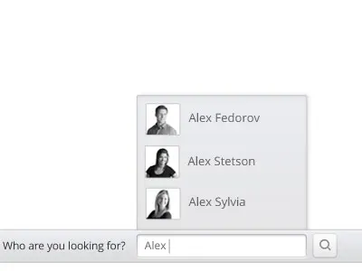 Search Auto Suggest icons results search search results thumbnails ui ux