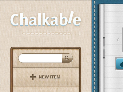 Chalkable 3d button chalkable paper pattern real search texture ui woven