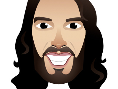 Russell Brand illustration for Magazine character illustration magazine russell brand vector