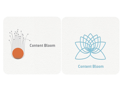 Branding - Content Bloom branding concepts design