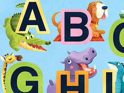 Alphanimals animals illustration