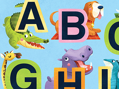 Alphanimals animals illustration