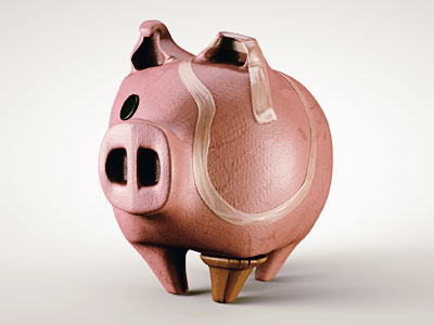 Piggy Bank 3d pig