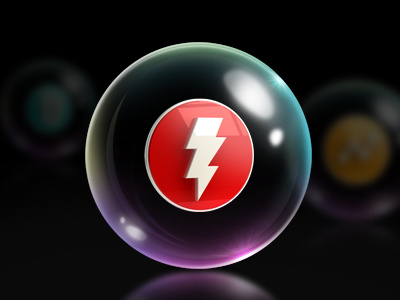 Bubble & Icons 3d bbl bubble c4d cinema4d float gloss ico icon illustration light lighting oil photoshop shine shiney