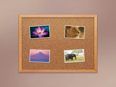 Corkboard apple board cork corkboard lion ui