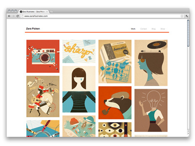 Portfolio art design flexible grid illustration layout portfolio web