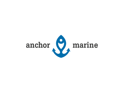 Anchor Marine Restaurant anchor anchors boat brand branding communication agency eye fish logo design logo designer marina pavel surovy restaurant symbol