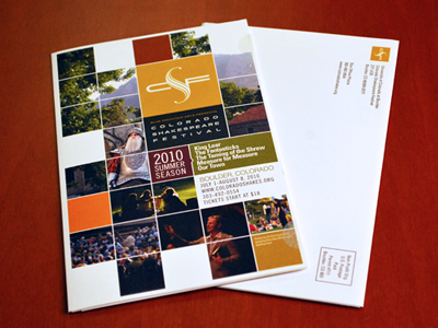 Colorado Shakespeare Brochure brochure design print