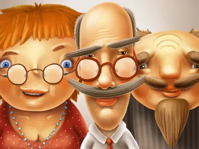 Kinder Teaser cartoon character characters children illustration kid kids kinder man parents woman