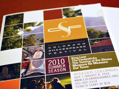 Getting Close brochure design print
