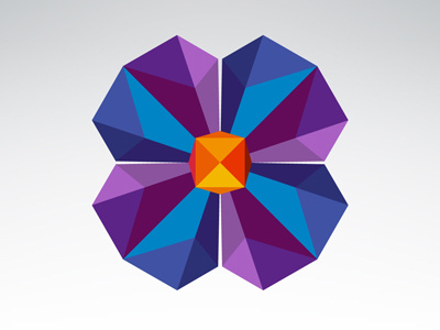 Geometric Flower flower geometric illustration petal polygon triangle vector