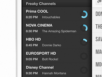 Freaky Channels Progress app channels freak freaky ios iphone progress tv