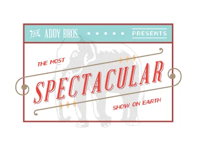 ALT 2013 Addy Award Concept abraham lincoln circus elephant lost type oil can swash