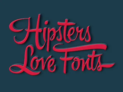 Hipsters Love Fonts