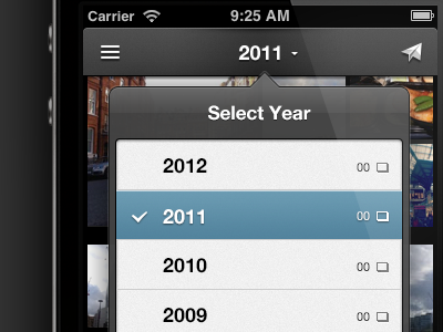 Decoupling View & Year Navigation everpix ios iphone popover ui