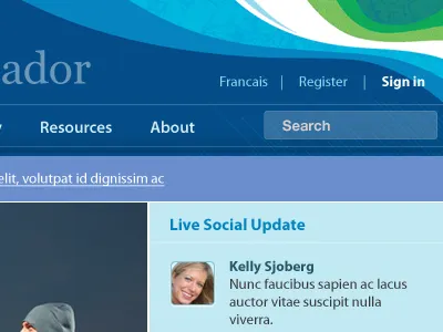 RBC Vancouver Olympic design navigation olympics social