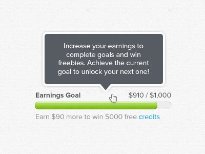 Progress Bar gamification hover pop up progress bar tooltip ui ui design