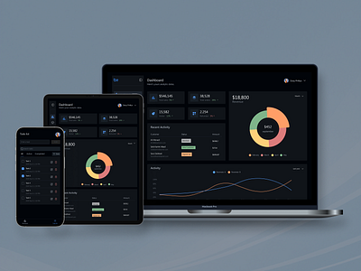 Dark Dashboard dashboard graphic design responsive ui