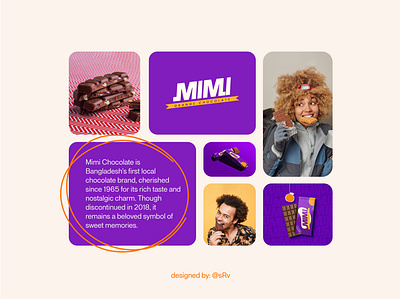 Mimi Chocolate Brand Redesign || A Brand in Making brand design brand identity brand redesign branding grid layout modern modern grid modern logo redesign srv