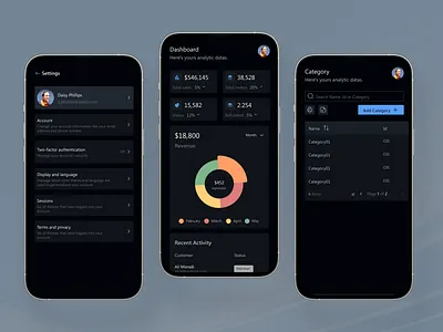 Mobile Dashboard dashboard graphic design mobile ui