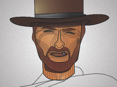 Clint WIP clint eastwood illustration